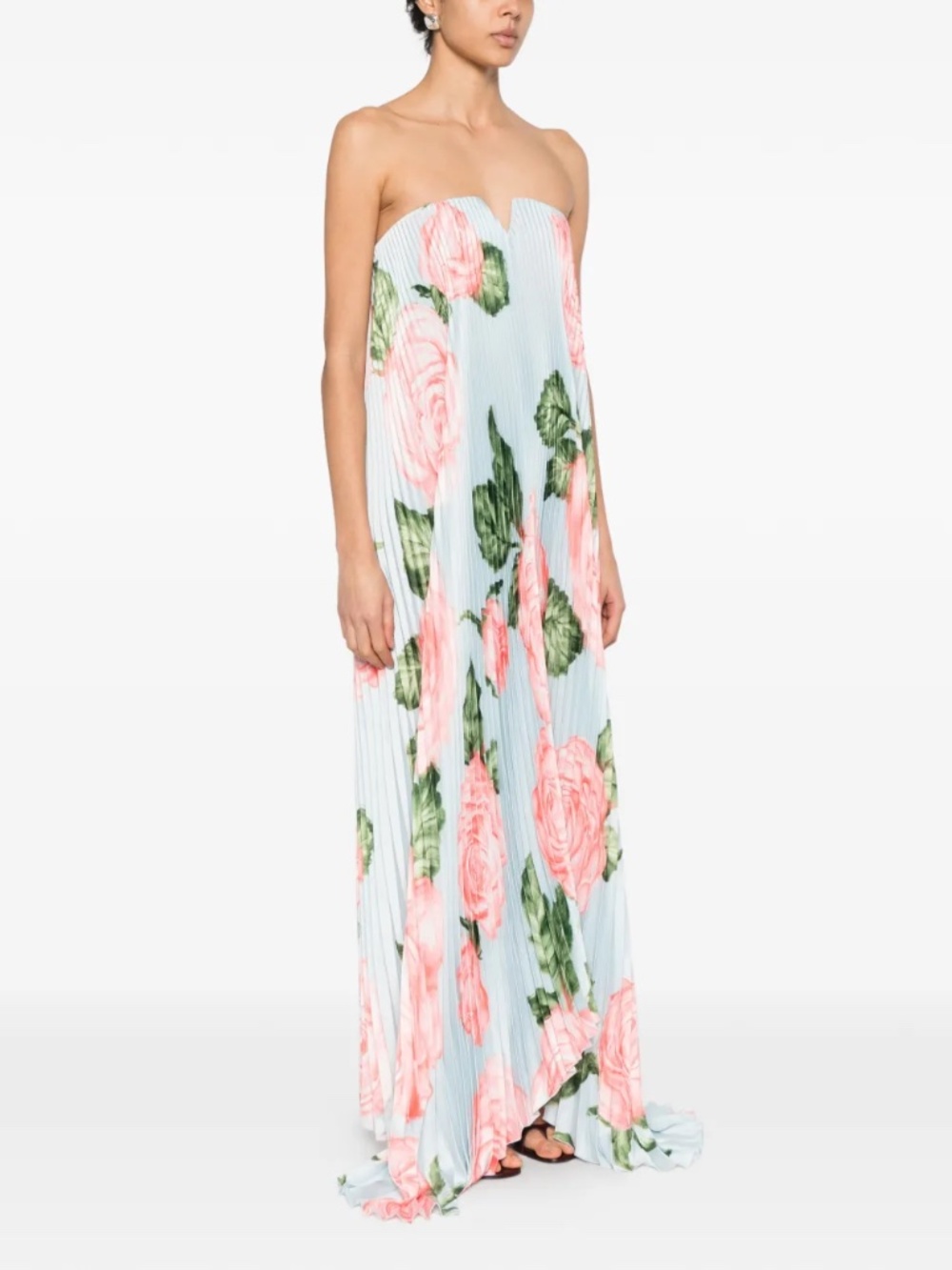 L'IDÉE floral pleated maxi dress - Picture 2 of 7